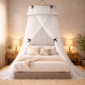 Ciel de Lit Adulte “Douce Nuit” – Blanc