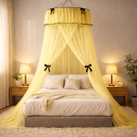 Ciel de Lit Adulte “Douce Nuit” – Jaune