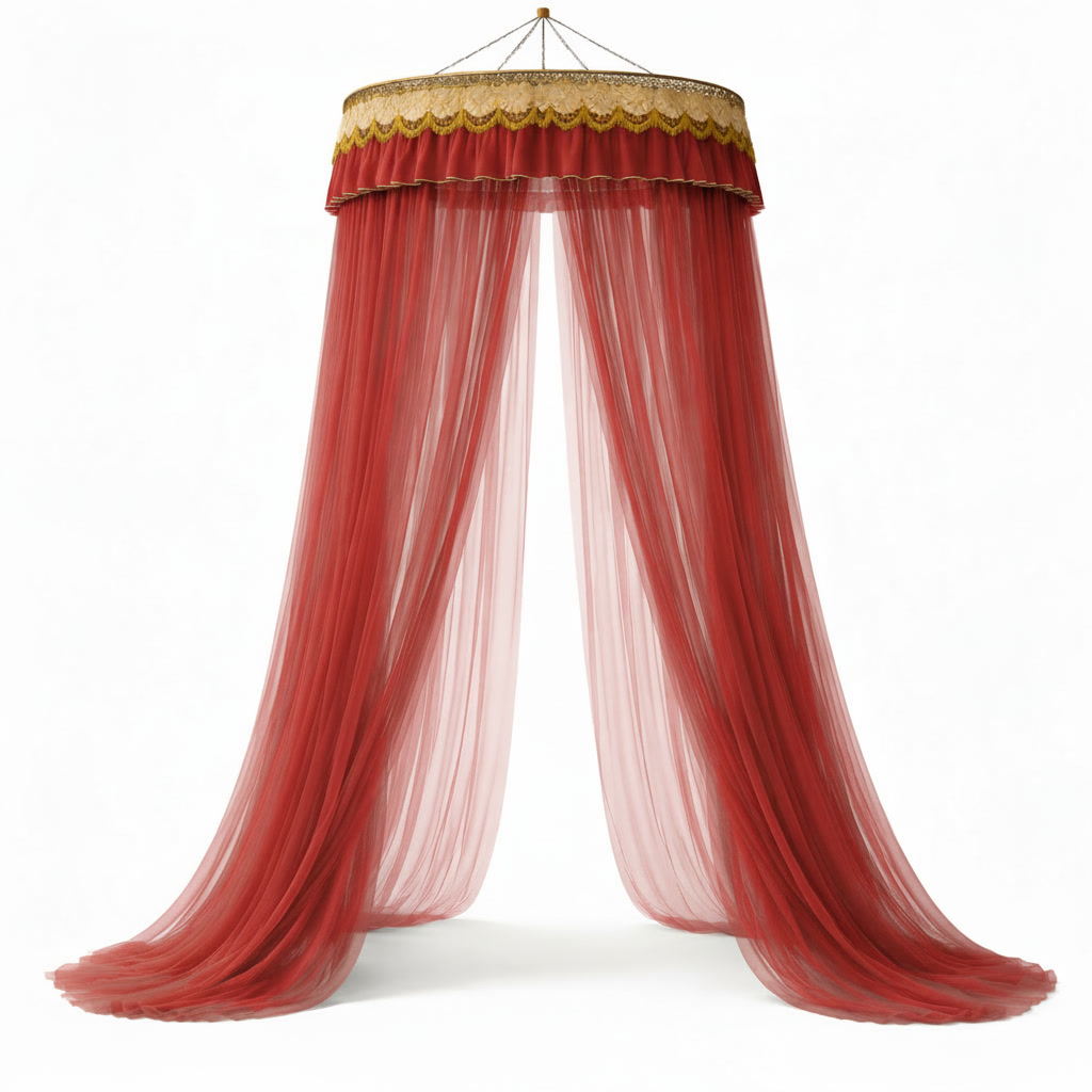 Ciel de Lit Adulte “Cocon Royal” – Rouge – Image 4
