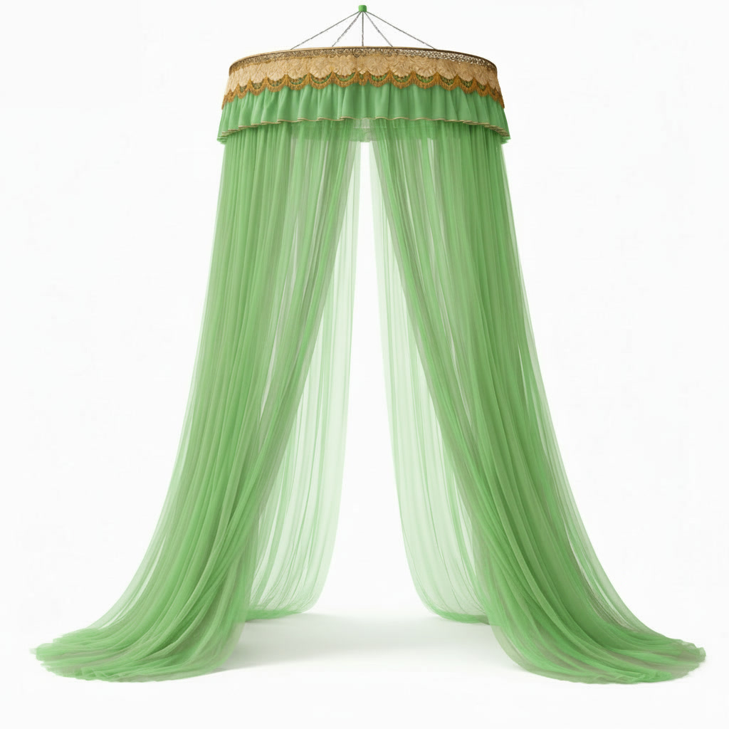 Ciel de Lit Adulte “Cocon Royal” – Vert – Image 4