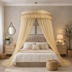 Ciel de Lit Adulte “Cocon Royal” – Jaune