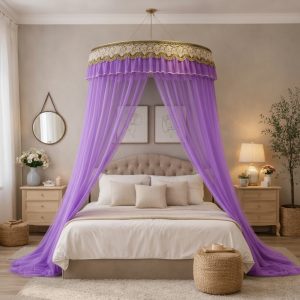 Ciel de Lit Adulte “Cocon Royal” – Violet