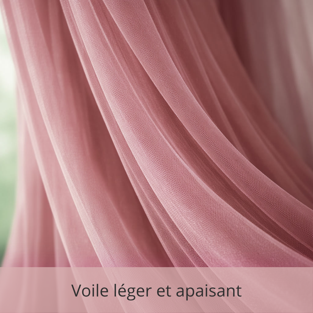 Ciel de Lit Adulte “Cocon Royal” – Rose – Image 3