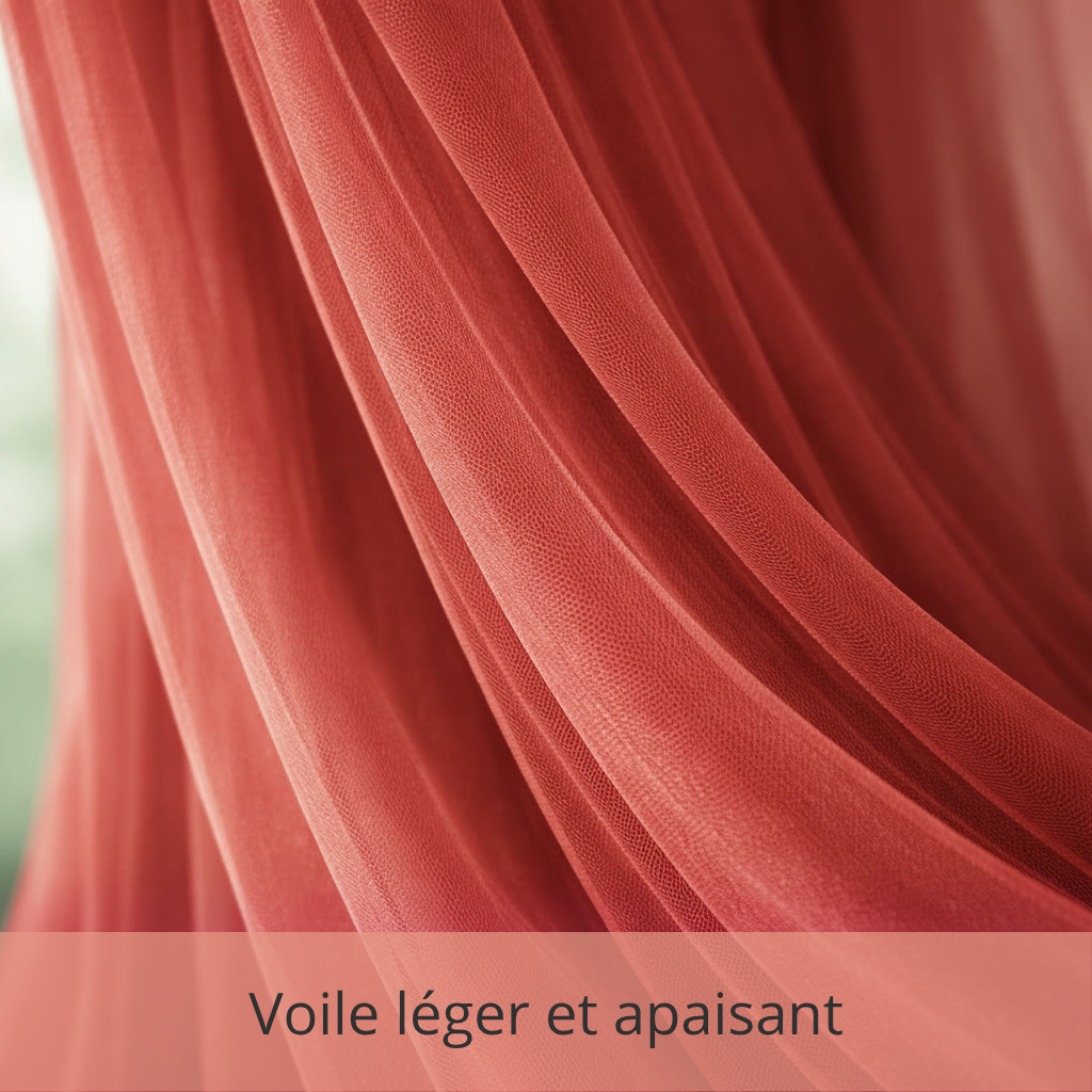 Ciel de Lit Adulte “Cocon Royal” – Rouge – Image 3