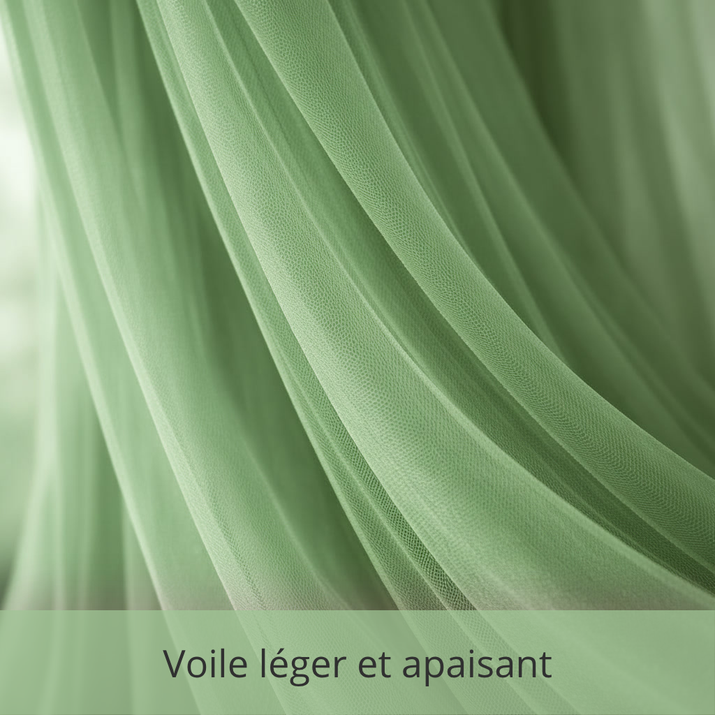 Ciel de Lit Adulte “Cocon Royal” – Vert – Image 3